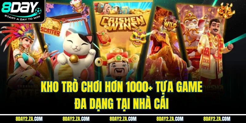 Kho trò chơi hơn 1000+ tựa game đa dạng tại nhà cái
